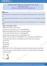 Đề thi giữa học kì 1 Vật lí 11 Chân trời sáng tạo - Đề số 05